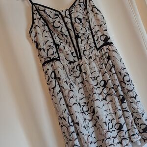 BCBGeneration Black and White Patterned Dress